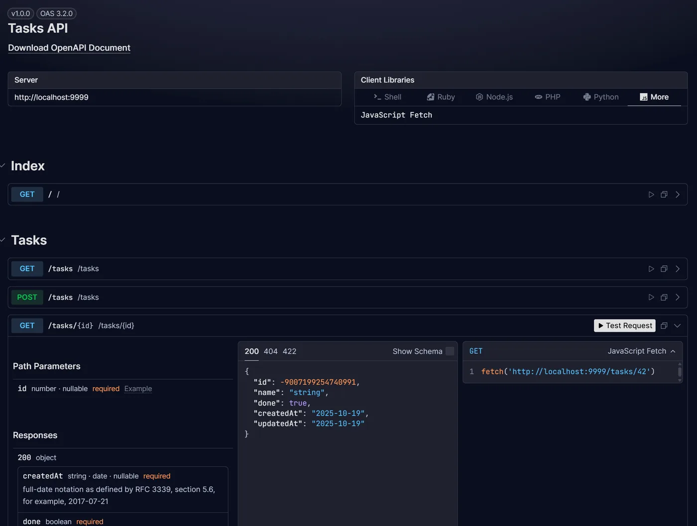 Hono API Tasks App